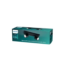 Philips Runner LED Spot Metall Svart | Passande för 2x GU10