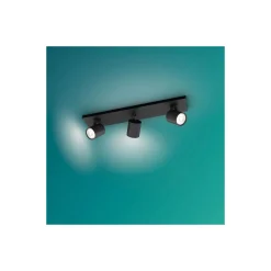 Philips Runner LED Spot Metall Svart | Passande för 3x GU10