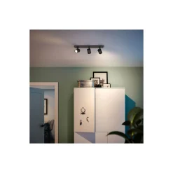 Philips Runner LED Spot Metall Svart | Passande för 3x GU10