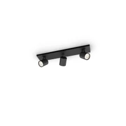 Philips Runner LED Spot Metall Svart | Passande för 3x GU10