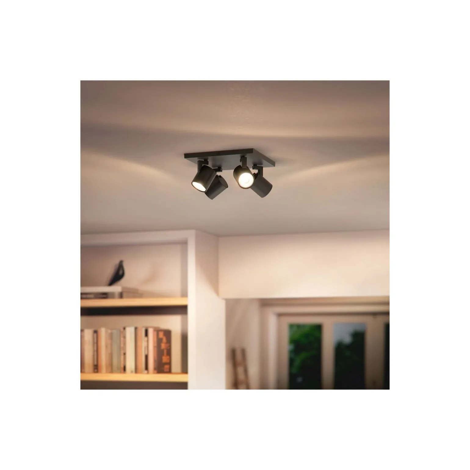 Philips Runner LED Spot Metall Svart | Passande för 4x GU10