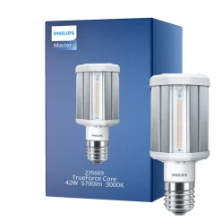 Philips TrueForce LED E40 HPL Klar 42W 5700lm 360D - 830 Varm Vit | Ersättare 200W