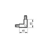 Philips ZRS750 Hörn Connector Vit | CCPE XTS35-3