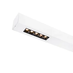SLV Q-Line Wall/Taklampa Aluminium Vit 46W 2100lm - 930 Varm Vit | Bästa Färgåtergivning - UGR<11 - Dimbar