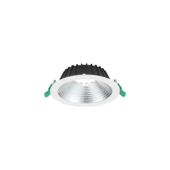 Sylvania LED Downlight Insaver Slim Aluminium Vit 13W 1650lm 70D - 830 Varm Vit | Utskärning 175mm - IP44 - UGR <19