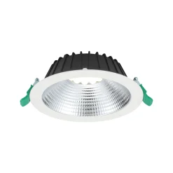 Sylvania LED Downlight Insaver Slim Aluminium Vit 13W 1650lm 70D - 830 Varm Vit | Utskärning 175mm - IP44 - UGR <19