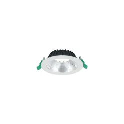 Sylvania LED Downlight Insaver Slim Aluminium Vit 1200lm 70D - 840 Kallvit | Utskärning 150mm - IP44 - UGR <19
