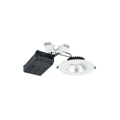 Sylvania LED Downlight Insaver Slim Aluminium Vit 13W 1200lm 70D - 840 Kallvit | Utskärning 175mm - IP44 - UGR <19 - Rörelsesensor