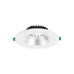 Sylvania LED Downlight Insaver Slim Aluminium Vit 13W 1200lm 70D - 840 Kallvit | Utskärning 175mm - IP44 - UGR <19 - Rörelsesensor