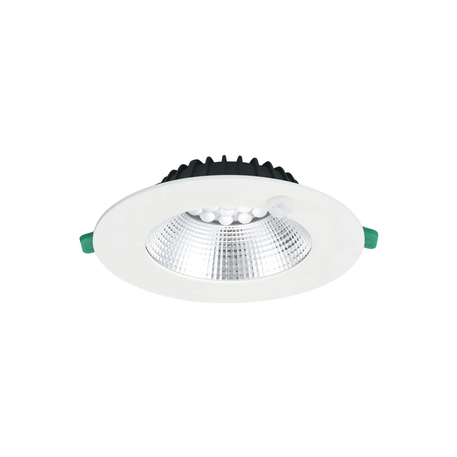Sylvania LED Downlight Insaver Slim Aluminium Vit 13W 1200lm 70D - 840 Kallvit | Utskärning 175mm - IP44 - UGR <19 - Rörelsesensor