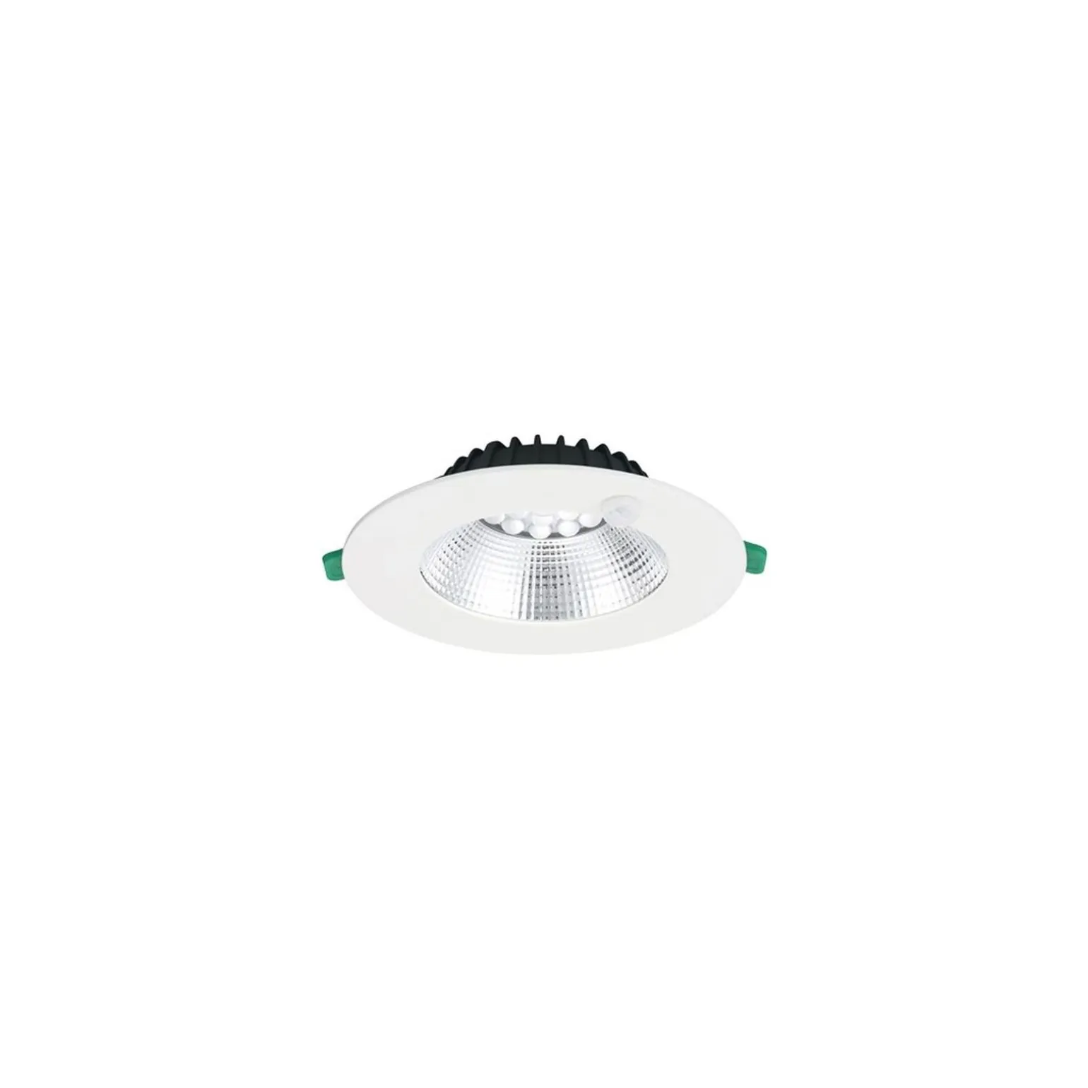Sylvania LED Downlight Insaver Slim Aluminium Vit 13W 1200lm 70D - 840 Kallvit | Utskärning 175mm - IP44 - UGR <19 - Rörelsesensor