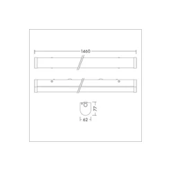 THORNeco LED Allmänbruksarmatur Poppy 40W 4504lm - 840 Kallvit | 150cm