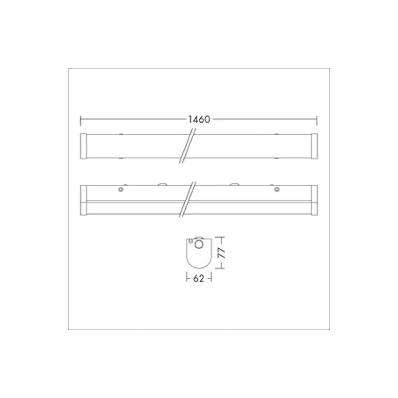 THORNeco LED Allmänbruksarmatur Poppy 40W 4504lm - 840 Kallvit | 150cm