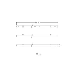 THORNeco LED Allmänbruksarmatur Emma Varioflex 15-30W 2000-4000lm - 830-840 CCT | 120cm