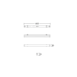 THORNeco LED Allmänbruksarmatur Emma Varioflex 8-16W 1000-2000lm - 830-840 CCT | 60cm