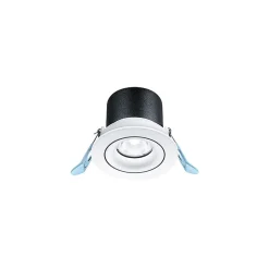THORNeco LED Spot LILY Svart 6W 600lm 38D - 940 Kallvit | 82mm - Utskärning 68mm - IP44 - Bästa färgåtergivning - Dimbar