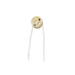 Universal GU10 Sockel - Universele GU10 Fitting - Vit 0.1m - 2 pole 0.5mm2 (För Noxion)