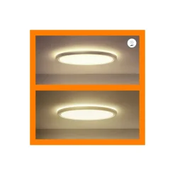 WiZ Smart LED Taklampa SuperSlim Vit 22W 2600lm - 922-950 Justerbar Vit + RGB | IP20 - Bästa Färgåtergivning - Wifi Dimbar